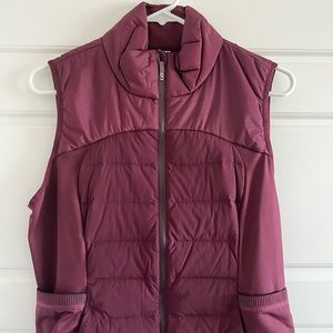 Maroon light weight Lululemon vest.